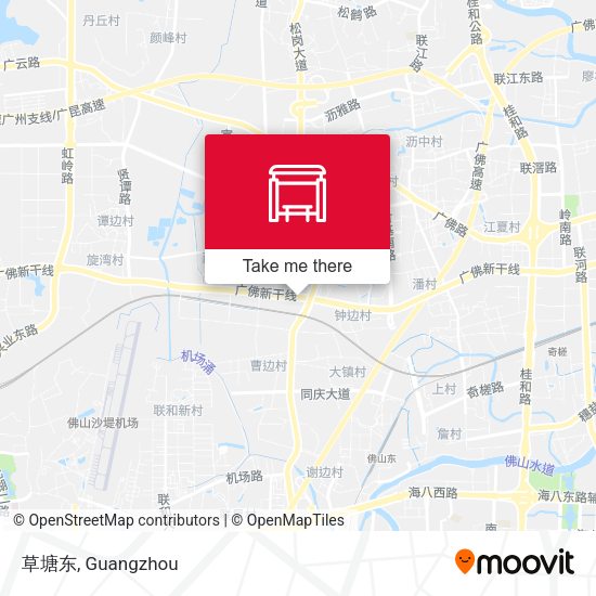 草塘东 map
