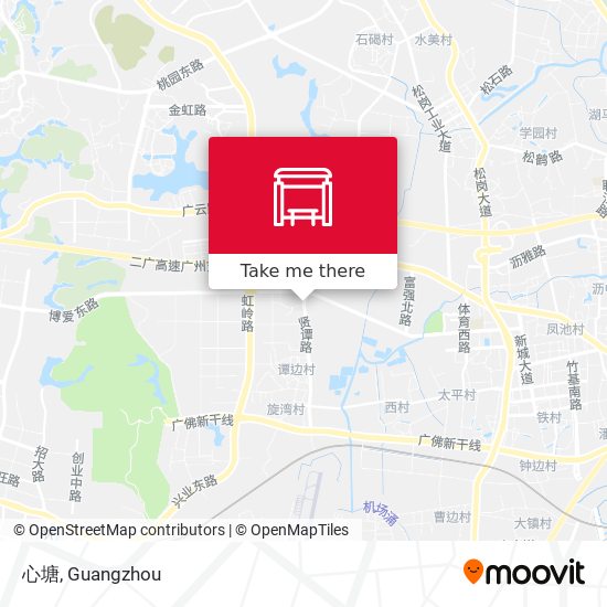 心塘 map