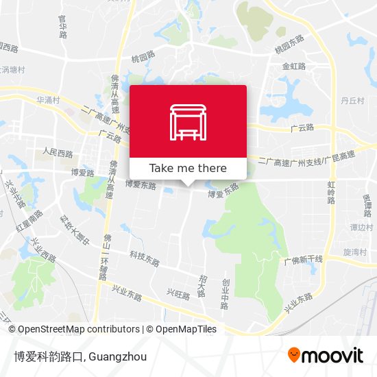 博爱科韵路口 map