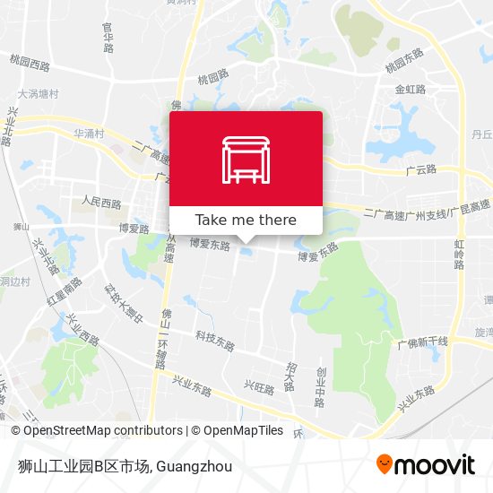狮山工业园B区市场 map