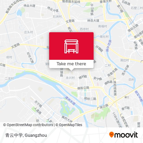青云中学 map