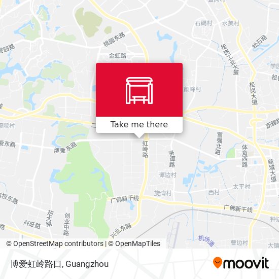 博爱虹岭路口 map