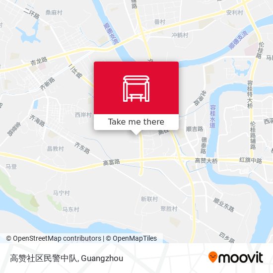高赞社区民警中队 map
