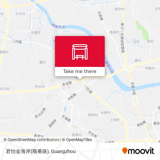 君怡金海岸(顺番路) map