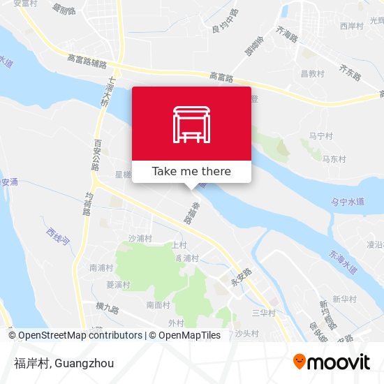 福岸村 map