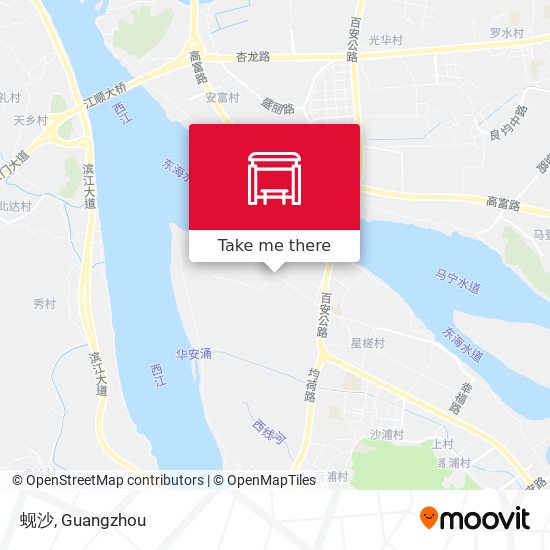 蚬沙 map