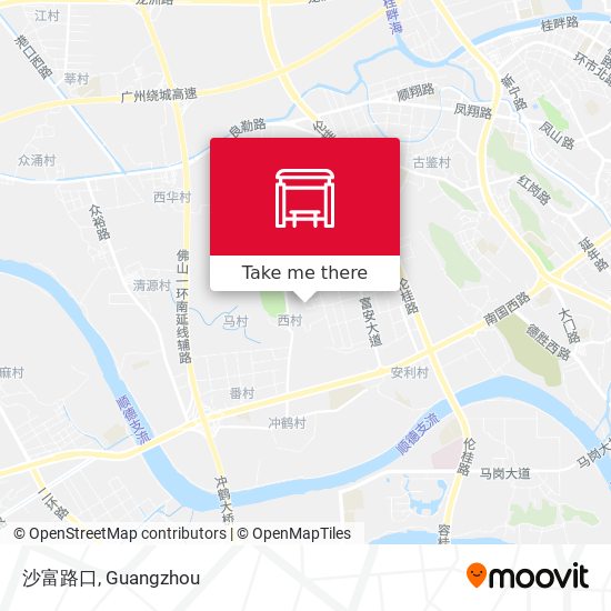 沙富路口 map
