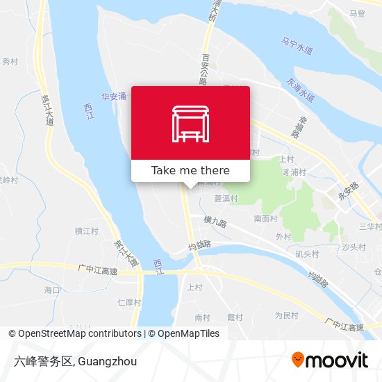 六峰警务区 map