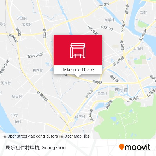 民乐祖仁村牌坊 map