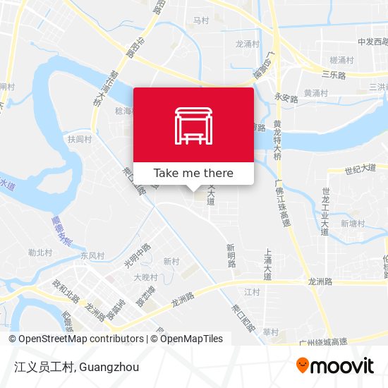 江义员工村 map
