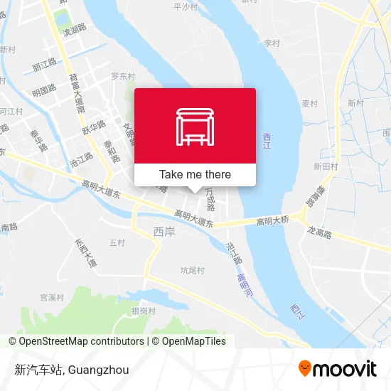 新汽车站 map