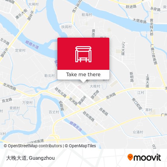 大晚大道 map