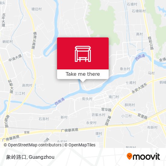 象岭路口 map
