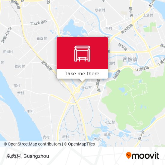 凰岗村 map
