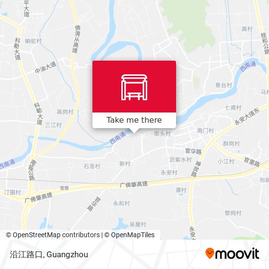 沿江路口 map