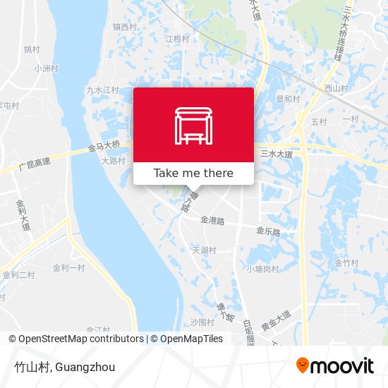 竹山村 map