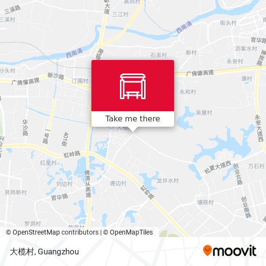 大榄村 map