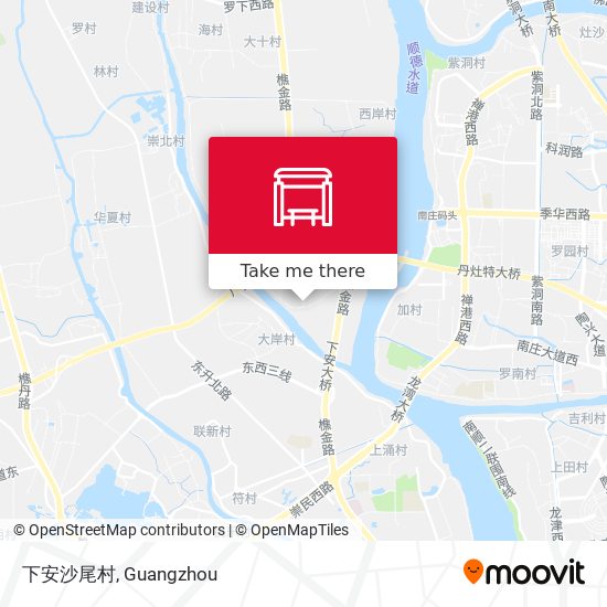 下安沙尾村 map
