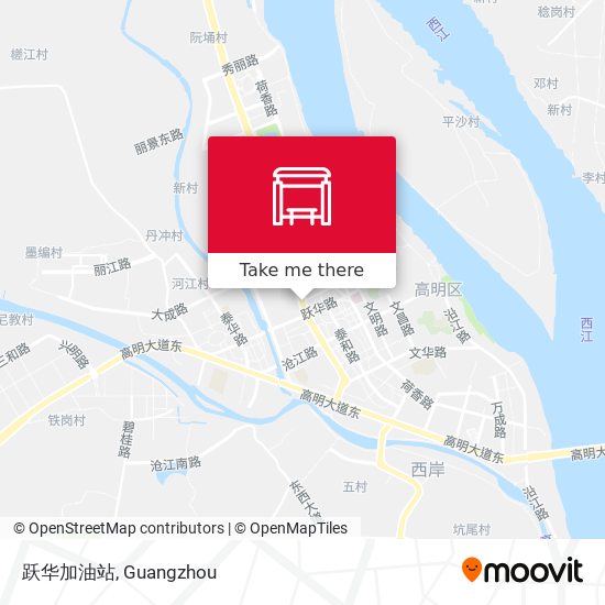 跃华加油站 map