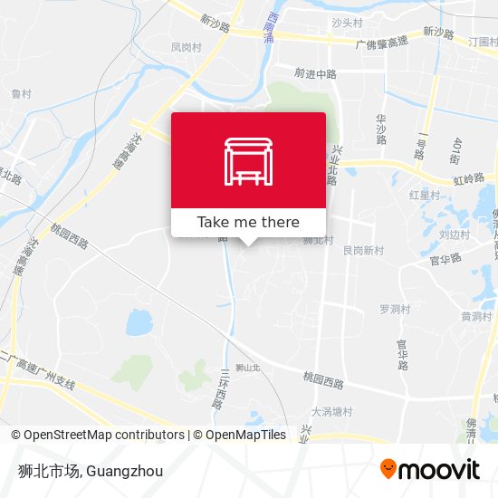 狮北市场 map
