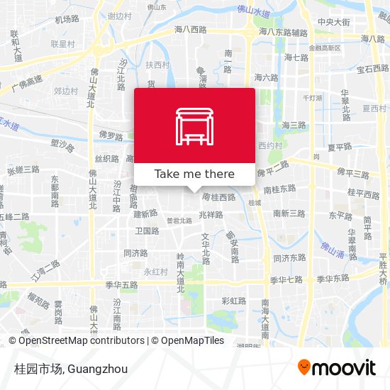 桂园市场 map