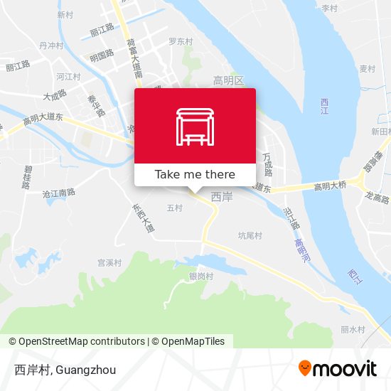 西岸村 map