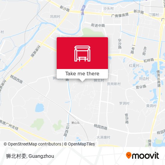 狮北村委 map