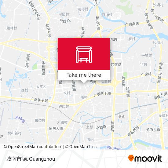 城南市场 map