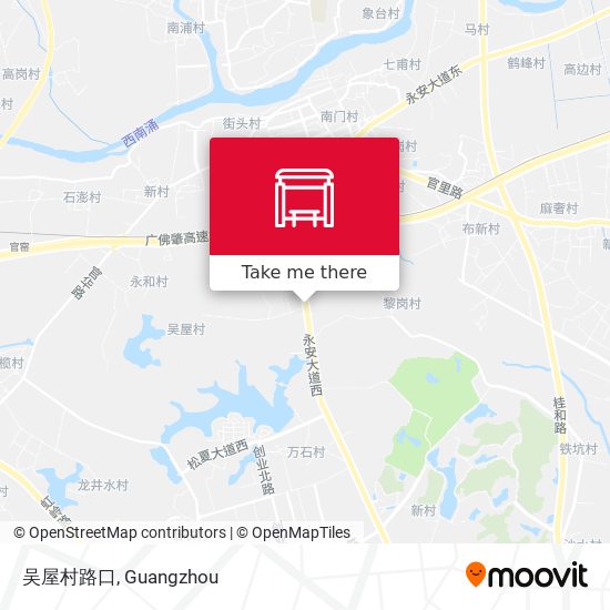 吴屋村路口 map