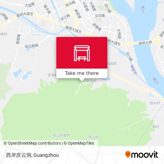 西岸庆云洞 map