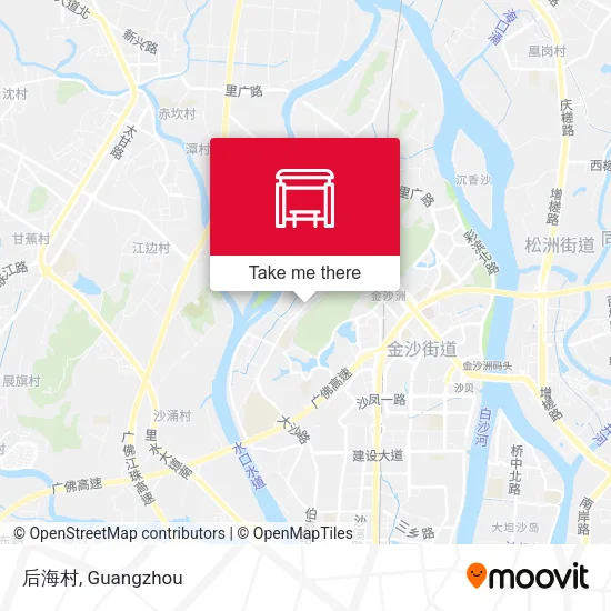 后海村 map