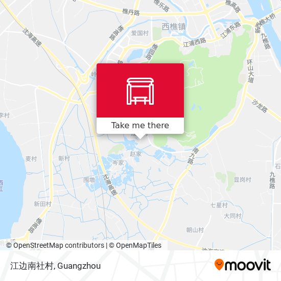 江边南社村 map
