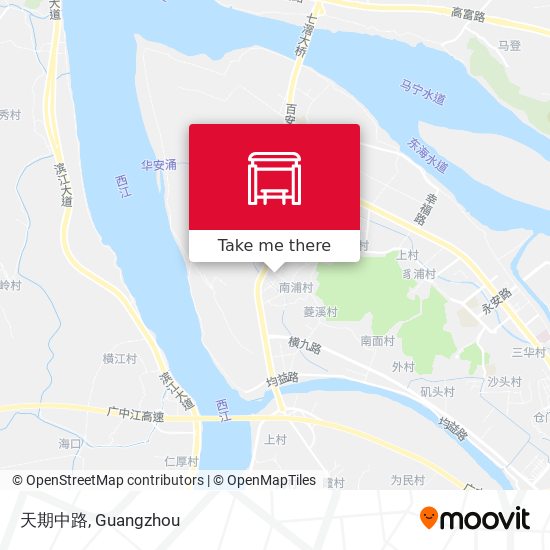 天期中路 map