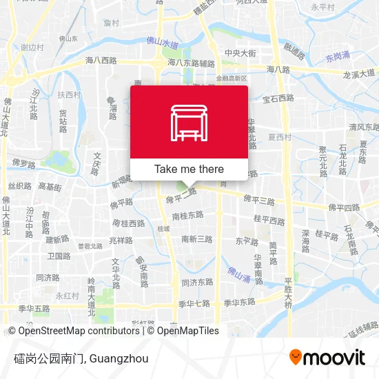 礌岗公园南门 map