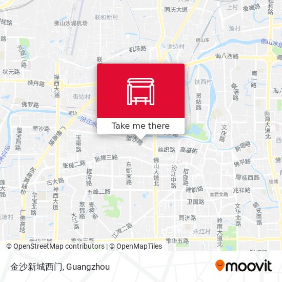 金沙新城西门 map