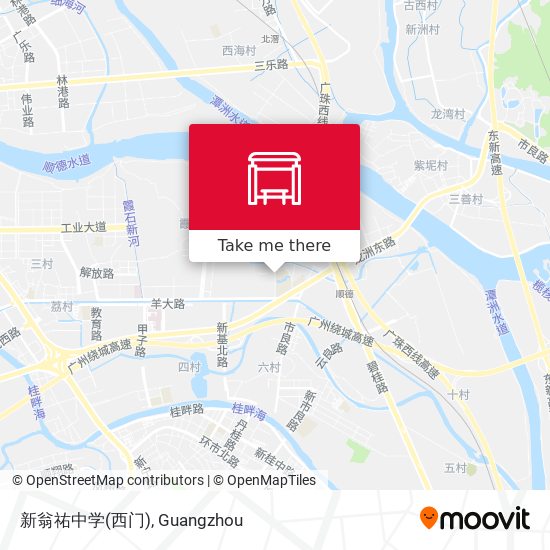 新翁祐中学(西门) map