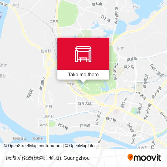 绿湖爱伦堡(绿湖海鲜城) map