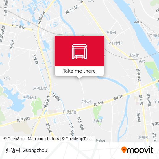帅边村 map