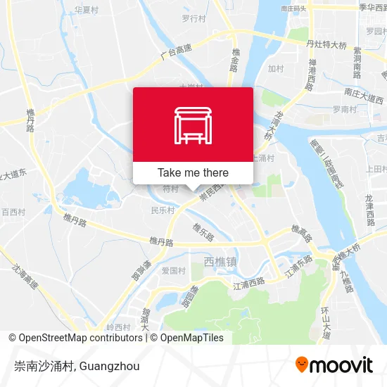 崇南沙涌村 map