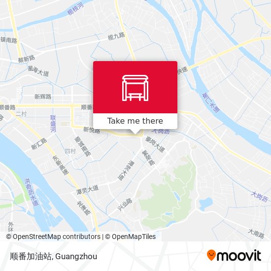 顺番加油站 map