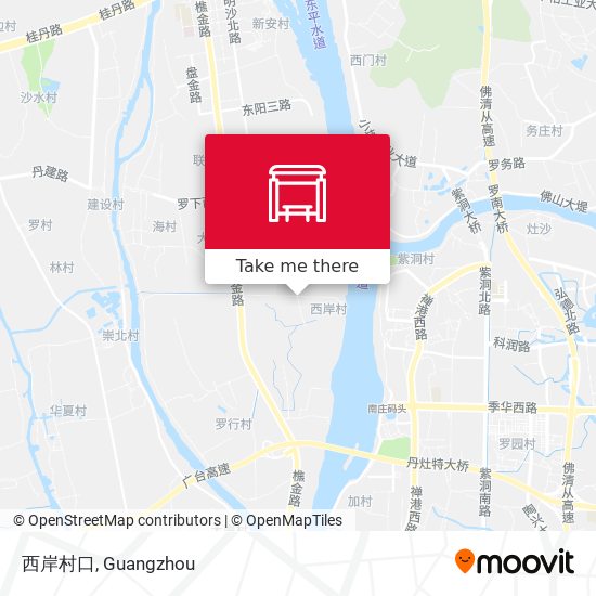 西岸村口 map
