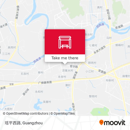 瑶平西路 map