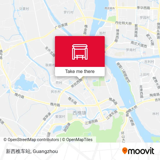 新西樵车站 map