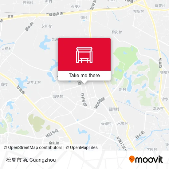 松夏市场 map
