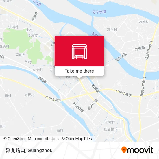 聚龙路口 map