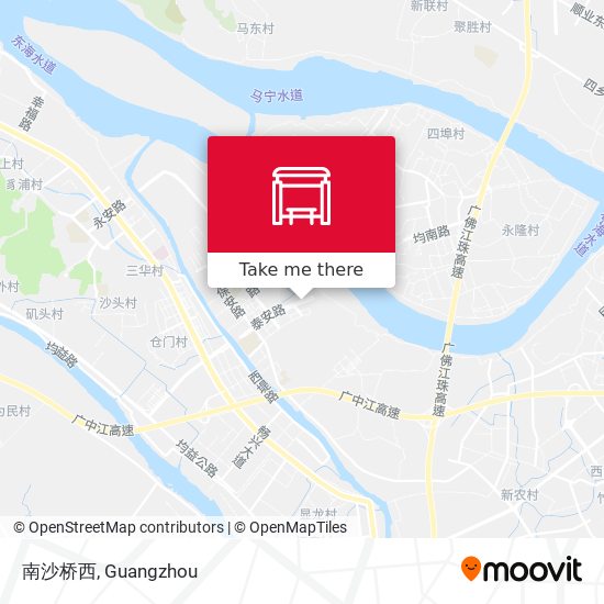 南沙桥西 map