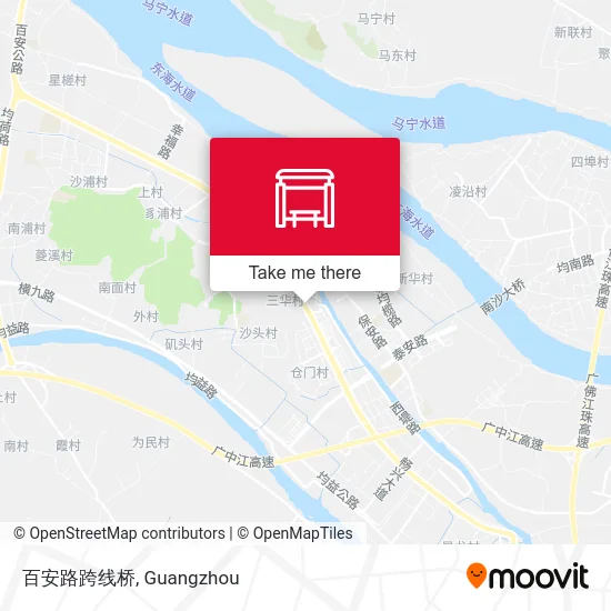 百安路跨线桥 map