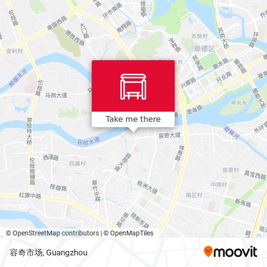 容奇市场 map