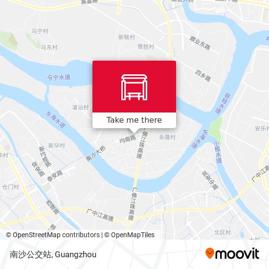 南沙公交站 map