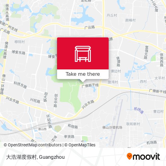 大浩湖度假村 map
